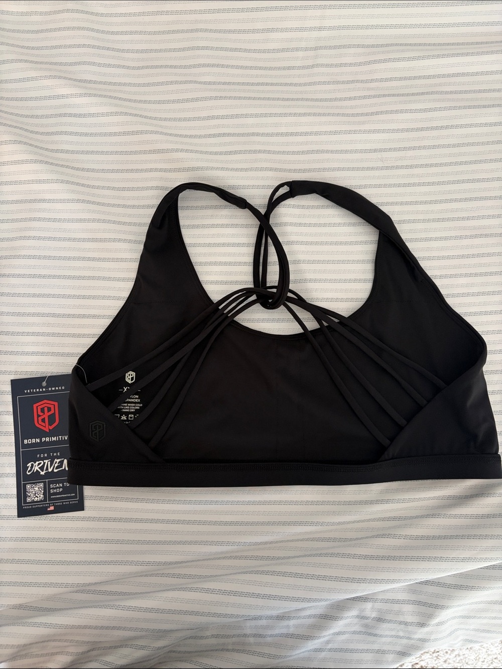 Born Primitive Black Multi-Strap Sports Bra